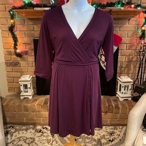 NWT Torrid Purple Wrap Dress 2X